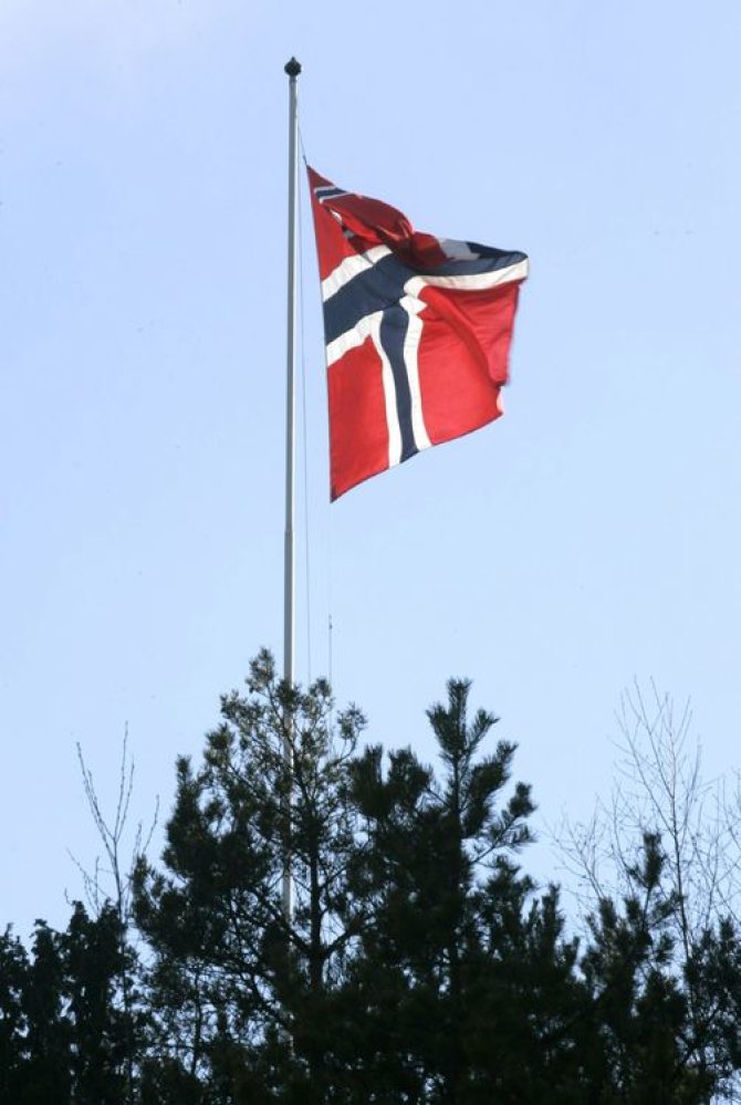 „Scanpix“ nuotr./Norvegijos vėliava