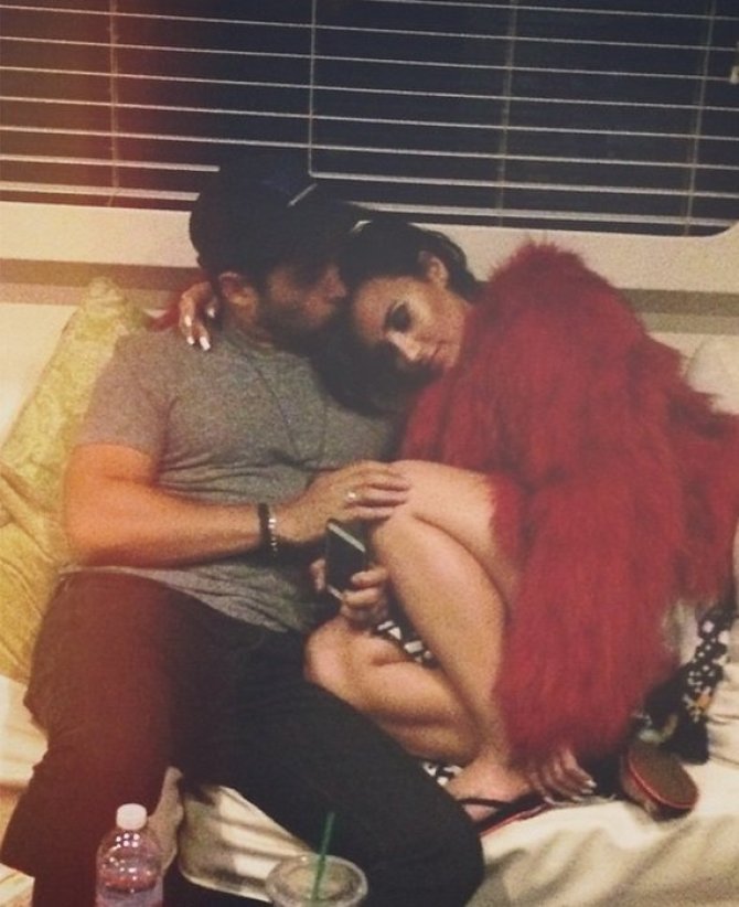 „Instagram“ nuotr./Wilmeris Valderrama ir Demi Lovato