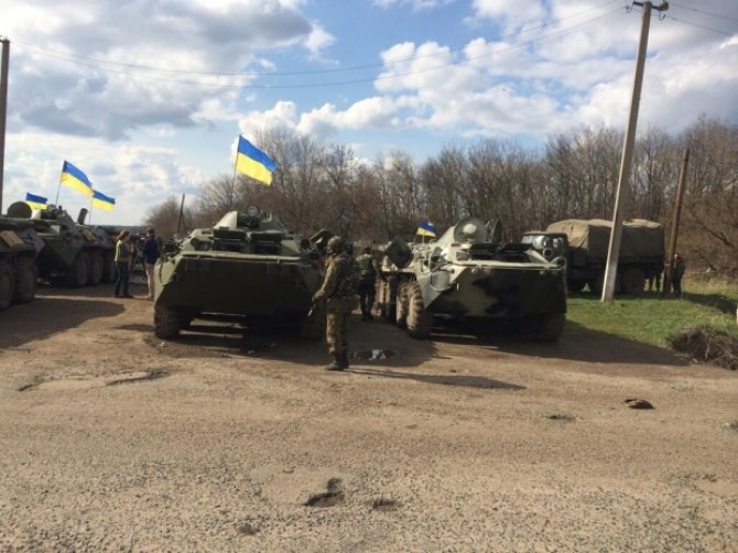 Viktoro Maksimovo/vk.com nuotr./Ukrainos pajėgos Donecko srityje