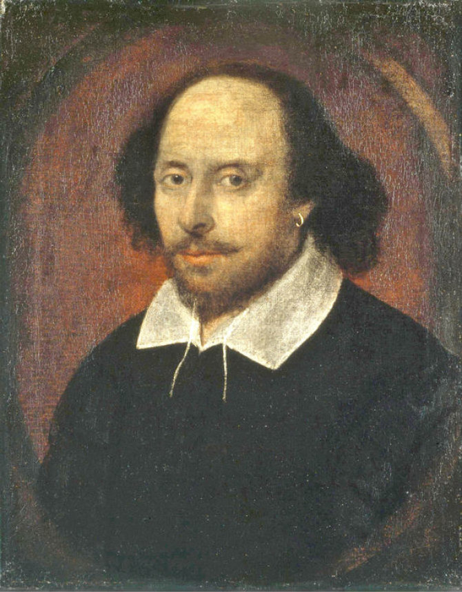 Johno Tayloro piešinys/„Wikipedia“ nuotr./Williamas Shakespeare'as