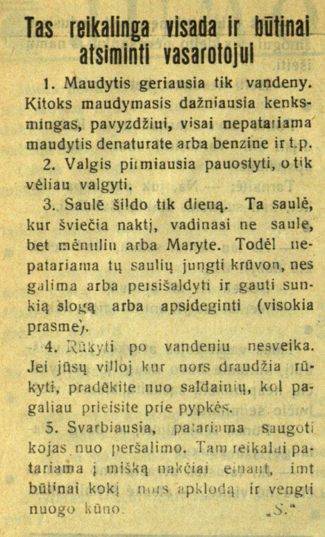 epaveldas.lt nuotr. /Straipsnis žurnale „Baltijos pliažas“ 1933 m. 