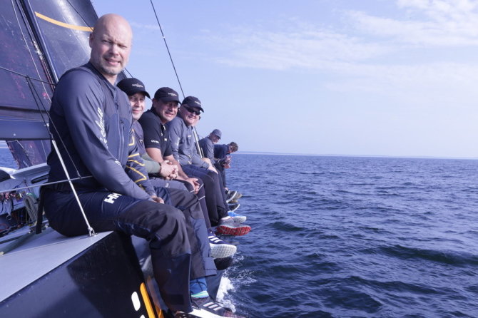 Monikos Svėrytės nuotr./„Ambersail 2“ įgulos treniruotė Baltijos jūroje