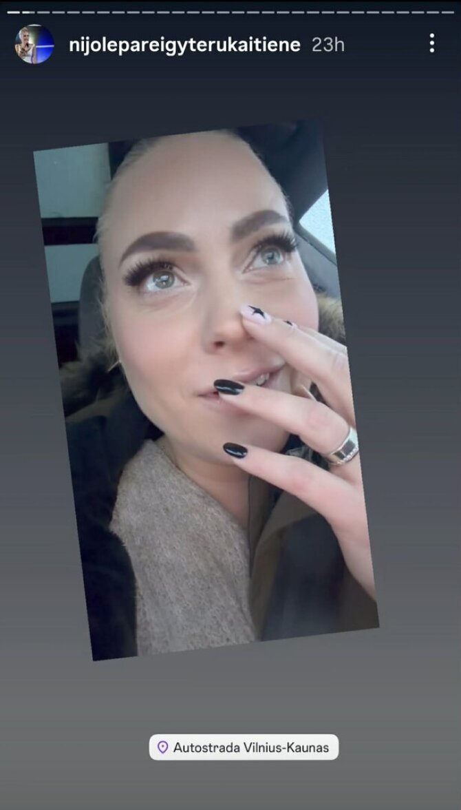 „Instagram“ ekrano nuotr./Nijolė Pareigytė-Rukaitienė