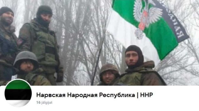 Ekrano nuotr./„Narvos liaudies respublikos“ separatistų grupė