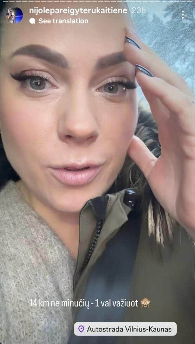 „Instagram“ ekrano nuotr./Nijolė Pareigytė-Rukaitienė