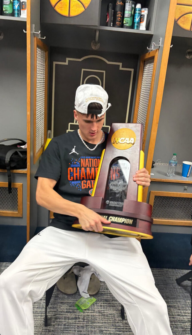 Kajaus Kublicko „Instagram“ nuotr./Kajus Kublickas tapo NCAA čempionu
