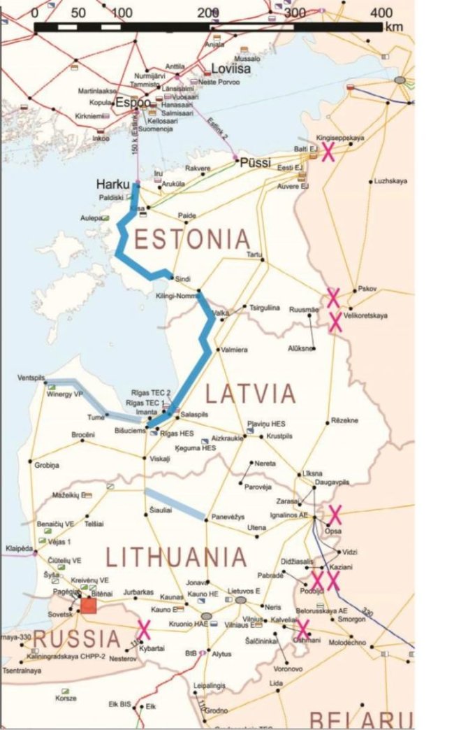 Lrt.lt nuotr./JRC svarstytas vadinamasis scenarijus 3a, kaip Baltijos šalys galėtų prisijungti prie kontinentinės Europos perdavimo tinklų.