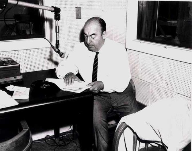 Wikimedia.org nuotr./Poetas Pablo Nerudas 1966 metais