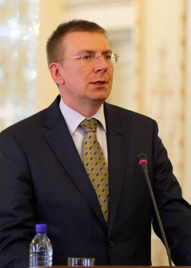 AFP/„Scanpix“ nuotr./Latvijos užsienio reikalų ministras Edgaras Rinkevičius