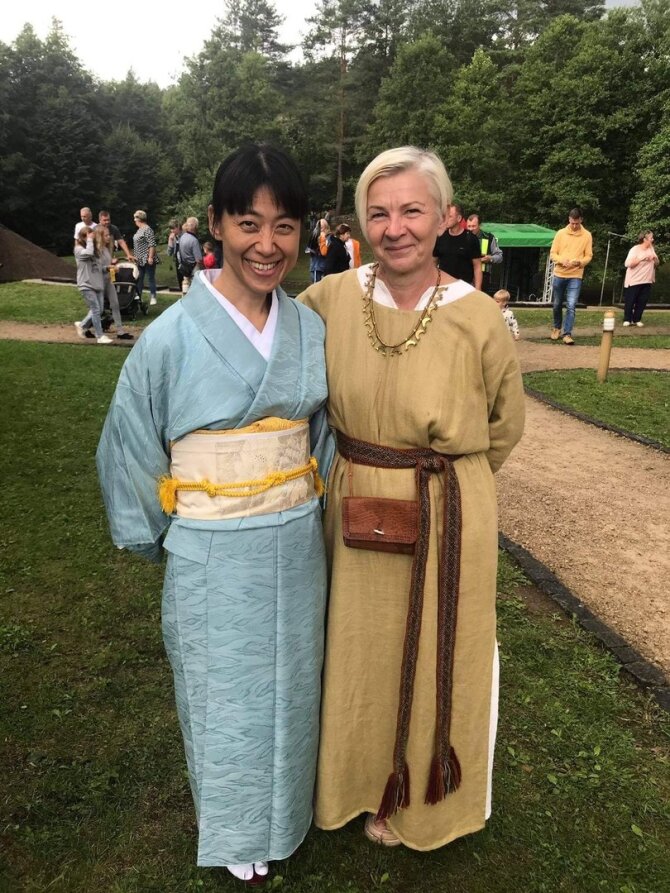 Muziejaus nuotr./2021 m. Medkopio šventėje lankėsi Japonijos ambasados atstovė Haruko Seto