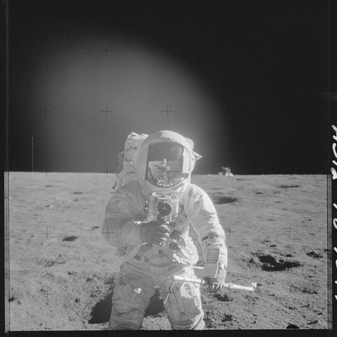 NASA/„The Project Apollo Archive“ nuotr./„Apollo“ astronautų daryta nuotrauka