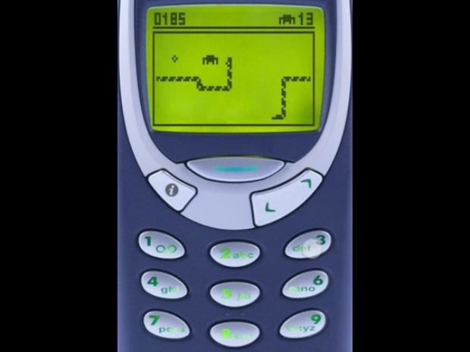 Independent.co.uk nuotr./„Gyvatėlės“ žaidimas „Nokia 3310“ telefone