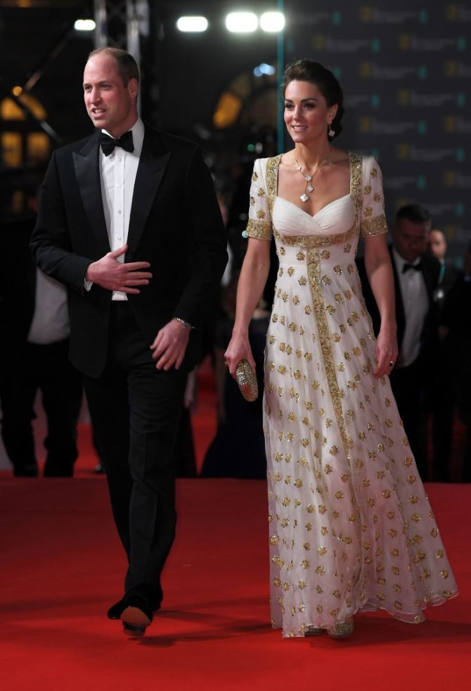 Vida Press nuotr./Kembridžo hercogai BAFTA apdovanojimų ceremonijoje