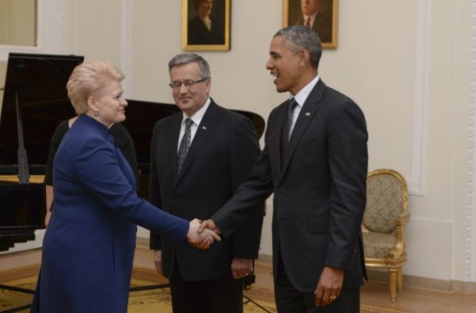 Roberto Dačkaus/president.lt nuotr/D.Grybauskaitė ir B.Obama
