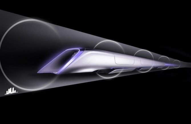 E.Musko iliustr./Transporto sistema „Hyperloop“ keleivius gabentų kapsulėmis, kurios skrietų beveik garso greičiu sumažinto slėgio atmosferoje, palaikomoje sandarių vamzdžių sistemoje.