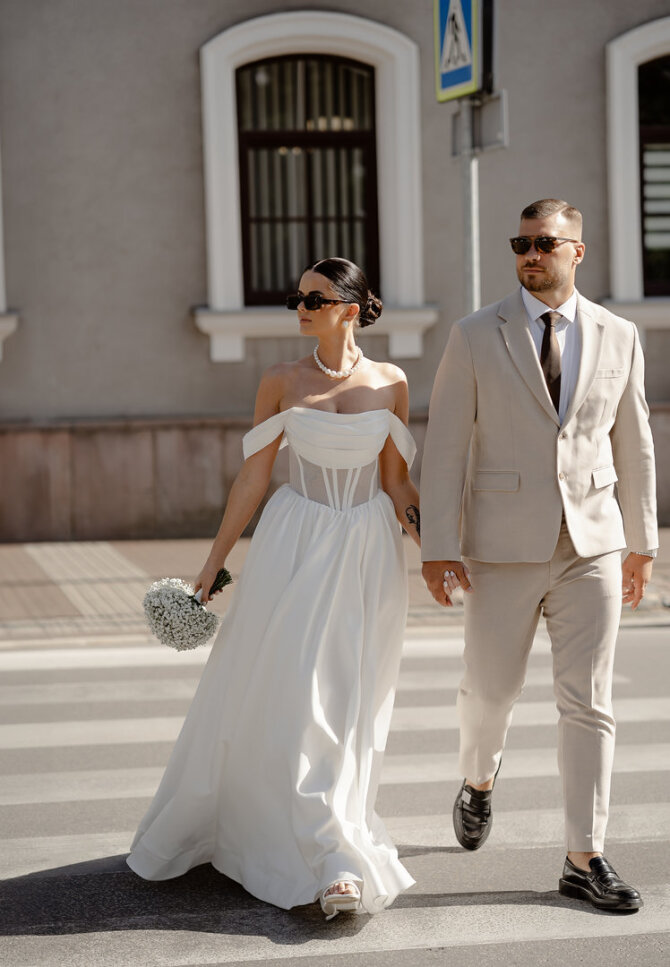 Asmeninio archyvo nuotr./Žygimanto Radžiaus ir Gabrielės vestuvės