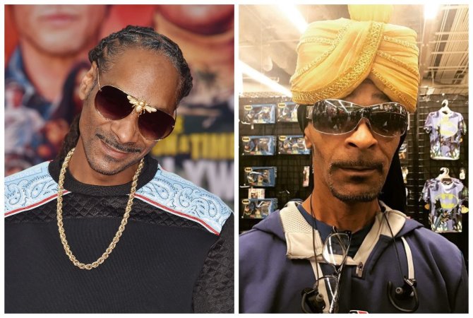 Vida Press ir „Instagram“ nuotr. /Reperis Snoop Doggas ir jo antrininkas Ericas Finchas