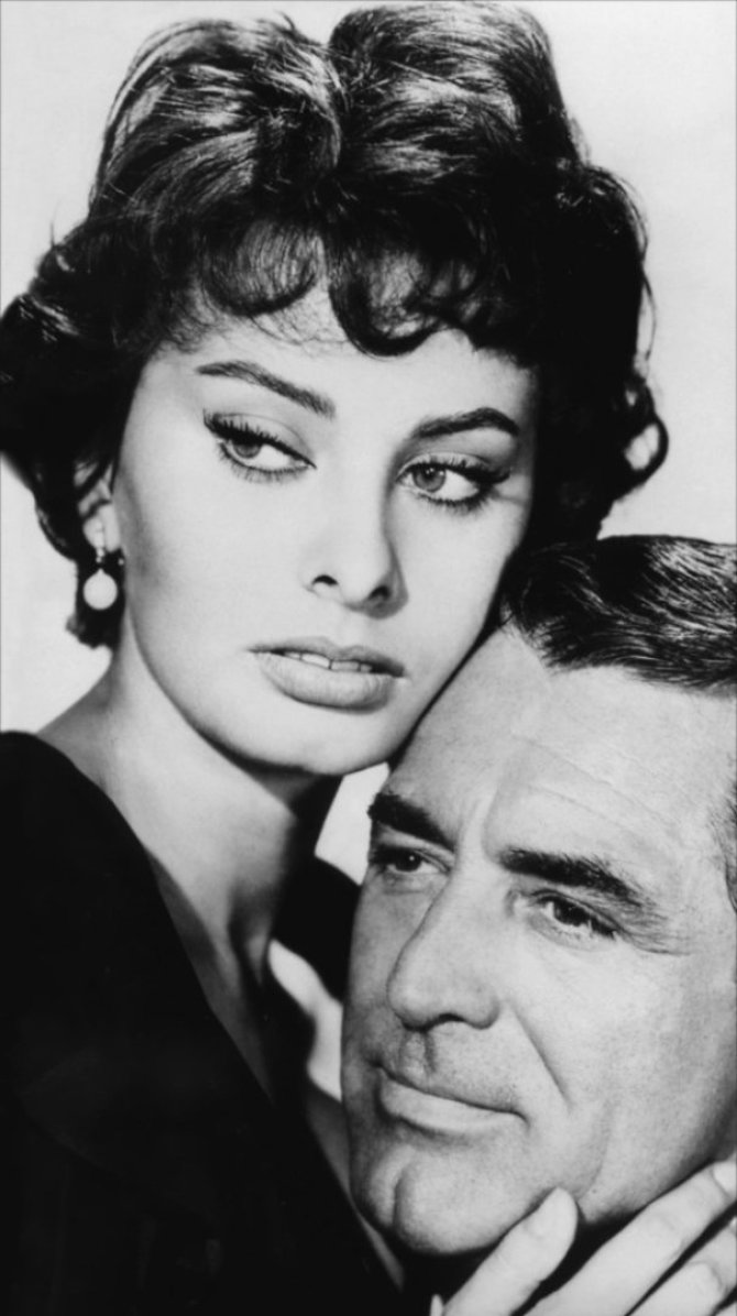 Vida Press nuotr./Sophia Loren ir Cary Grantas