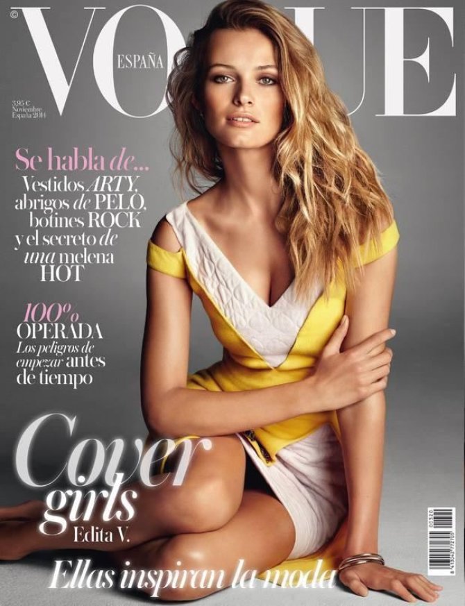 „Vogue“ viršelis/Alexi Lubomirski nuotr./Edita Vilkevičiūtė