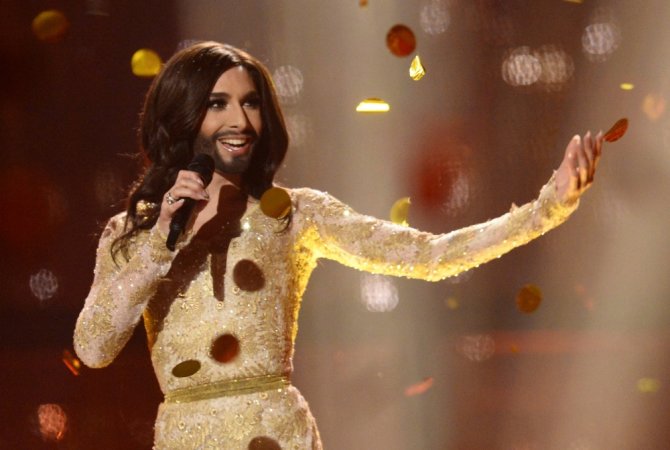 AFP/„Scanpix“ nuotr./„Eurovizijos“ nugalėtoja Conchita Wurst iš Austrijos