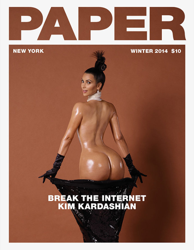 Žurnalo „Paper“ viršelis/Kim Kardashian