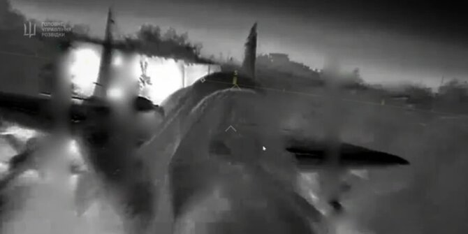Stopkadras / Ankstesnės atakos vaizdai/Rusija prarado naikintuvą „MiG-29“ Belbeko aerodrome Kryme