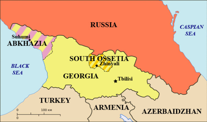 „Wikimedia Commons“ iliustr./Pietų Osetija