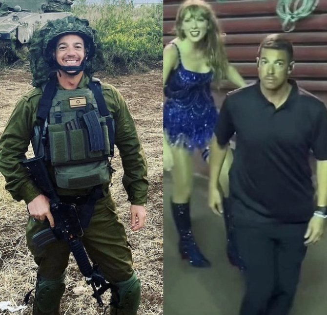 Izraelio Užsienio reikalų ministerijos nuotr./Taylor Swift asmens sargybinis prisijungė prie Izraelio kariuomenės