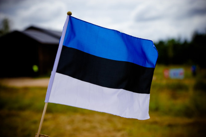 Jurgos Anusauskienės nuotr./Estijos vėliava