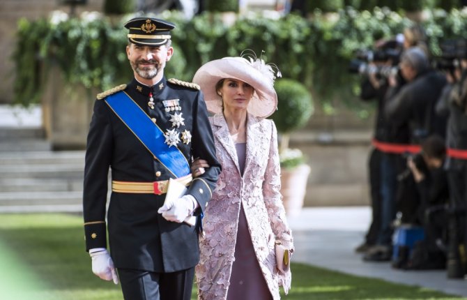 „Reuters“/„Scanpix“ nuotr./Princas Felipe ir princesė Letizia