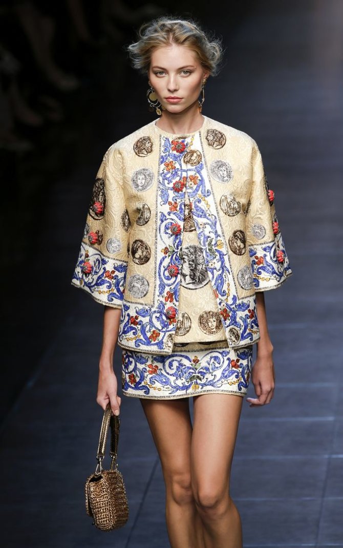 „Reuters“/„Scanpix“ nuotr./Mados namų „Dolce & Gabbana“ 2014 metų pavasario/vasaros kolekcija