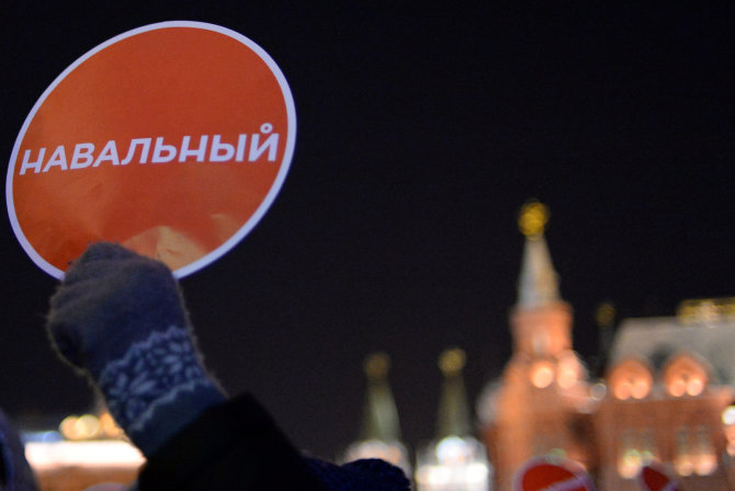 „Scanpix“/„Sipa USA“ nuotr./Aleksejaus Navalno rėmėjų mitingas Maskvoje 