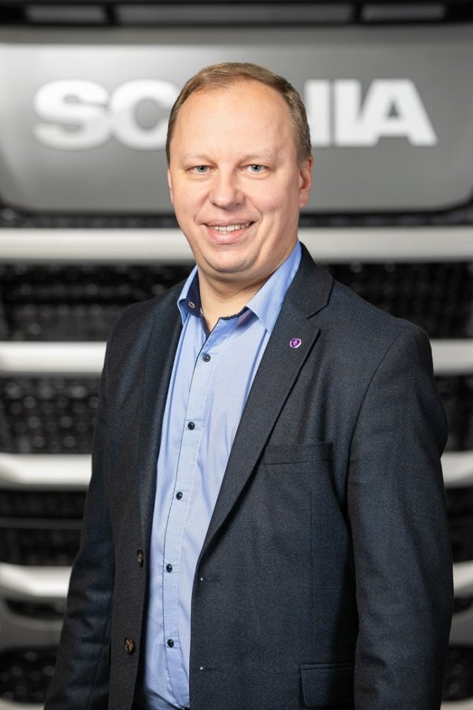 Scania Lietuva nuotr./„Scania Lietuva“ servisų veiklos vadovas Mindaugas Blužas 