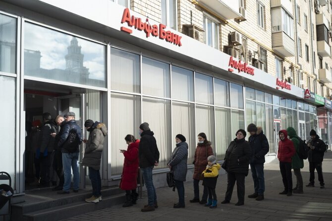 AP/Scanpix/Bankomatas Rusijoje