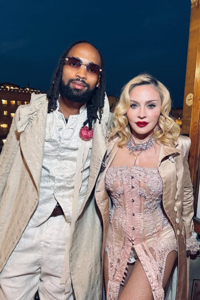 „Instagram“ nuotr./Madonna ir Akeem Morris