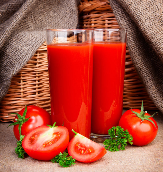 Shutterstock nuotr./Pomidorų sultys