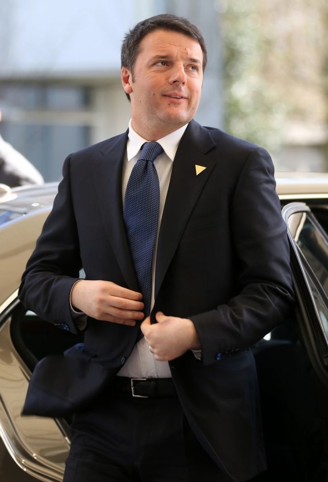 AFP/„Scanpix“ nuotr./Italijos ministras pirmininkas Matteo Renzi