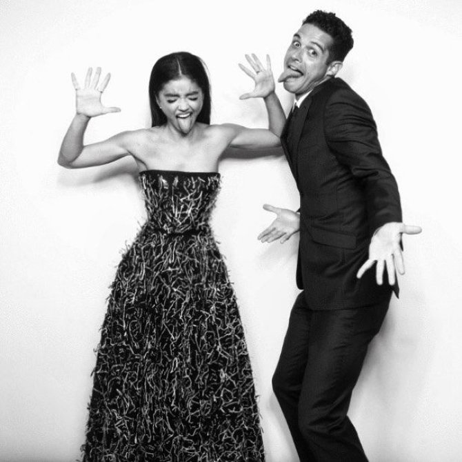 „Instagram“ nuotr./Sarah Hyland ir Wellsas Adamas