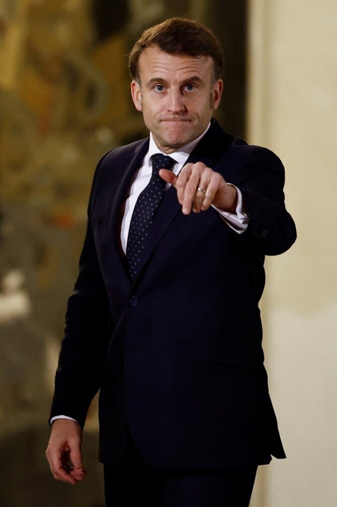 Prancūzijos prezidentas Emmanuelis Macronas / Gonzalo Fuentes / REUTERS