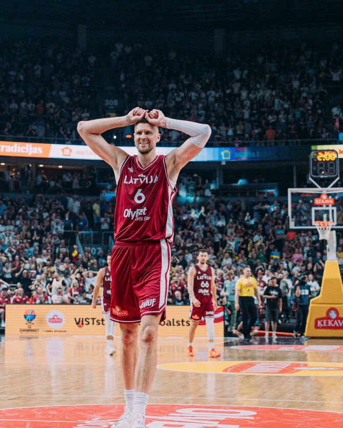 Latvijos krepšinio federacijos nuotr./Kristapas Porzingis