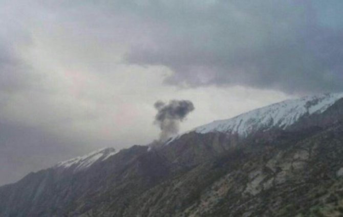 Twitter nuotr./Irane nukrito lėktuvas