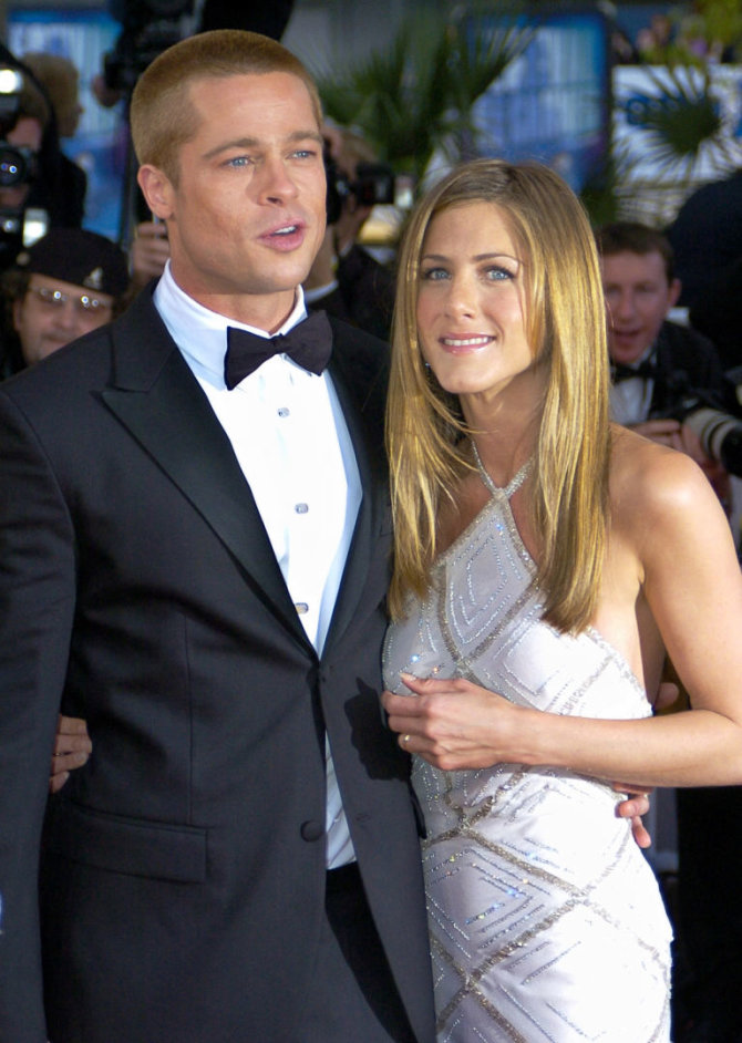 „Scanpix“/AP nuotr./Jennifer Aniston ir Bradas Pittas 2004 metais 