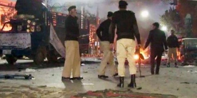 „Twitter“ nuotr./Lahore nugriaudėjo sprogimas