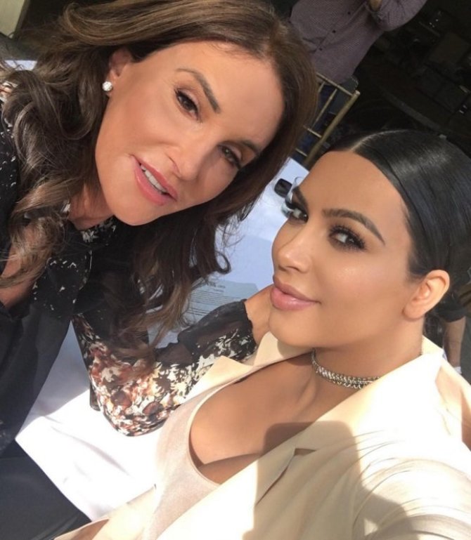 „Instagram“ nuotr./Caitlyn Jenner ir Kim Kardashian