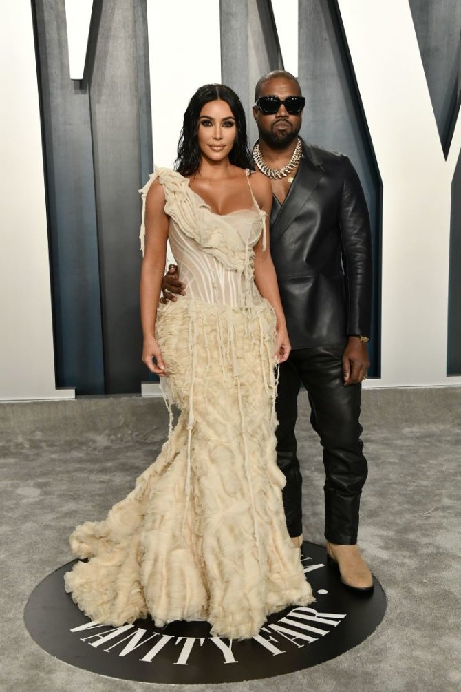 „Scanpix“ nuotr./Kim Kardashian and Kanye Westas