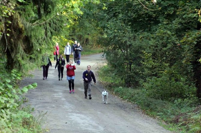 Asmeninė nuotr./„Nemuno kilpomis su Gjensidige“ žygio akimirka