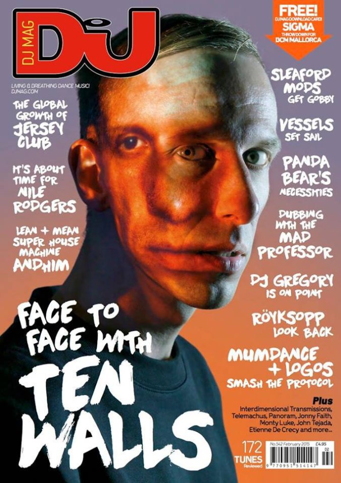 „DJ Mag“ 2015 metų vasario mėnesio žurnalo viršelis/„Ten Walls“