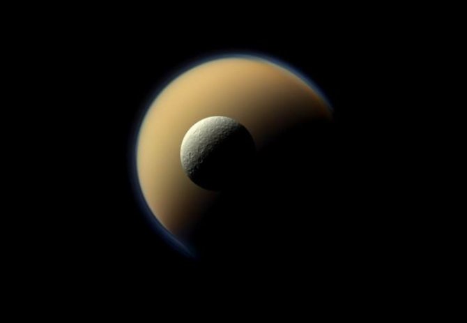 NASA nuotr./Saturno palydovai