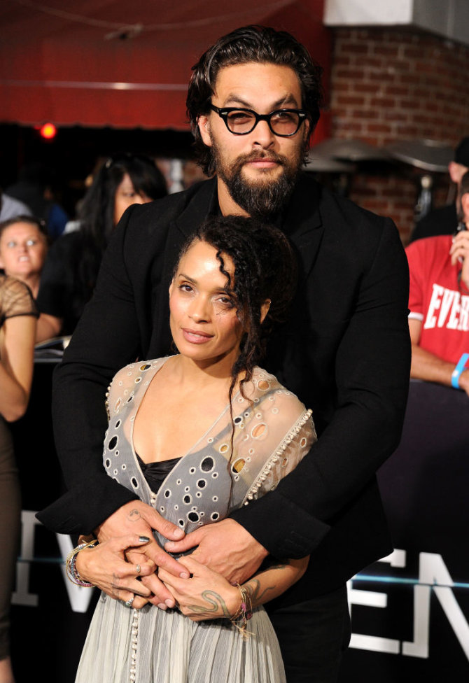 Vida Press nuotr./Jasonas Momoa ir Lisa Bonet