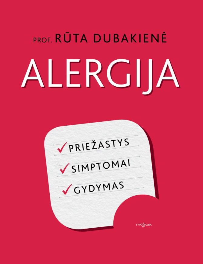 Knygos viršelis/Rūta Dubakienė „Alergija“